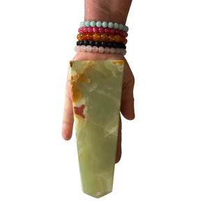 Banded Calcite Tower: Your Path to Balance and Transformation